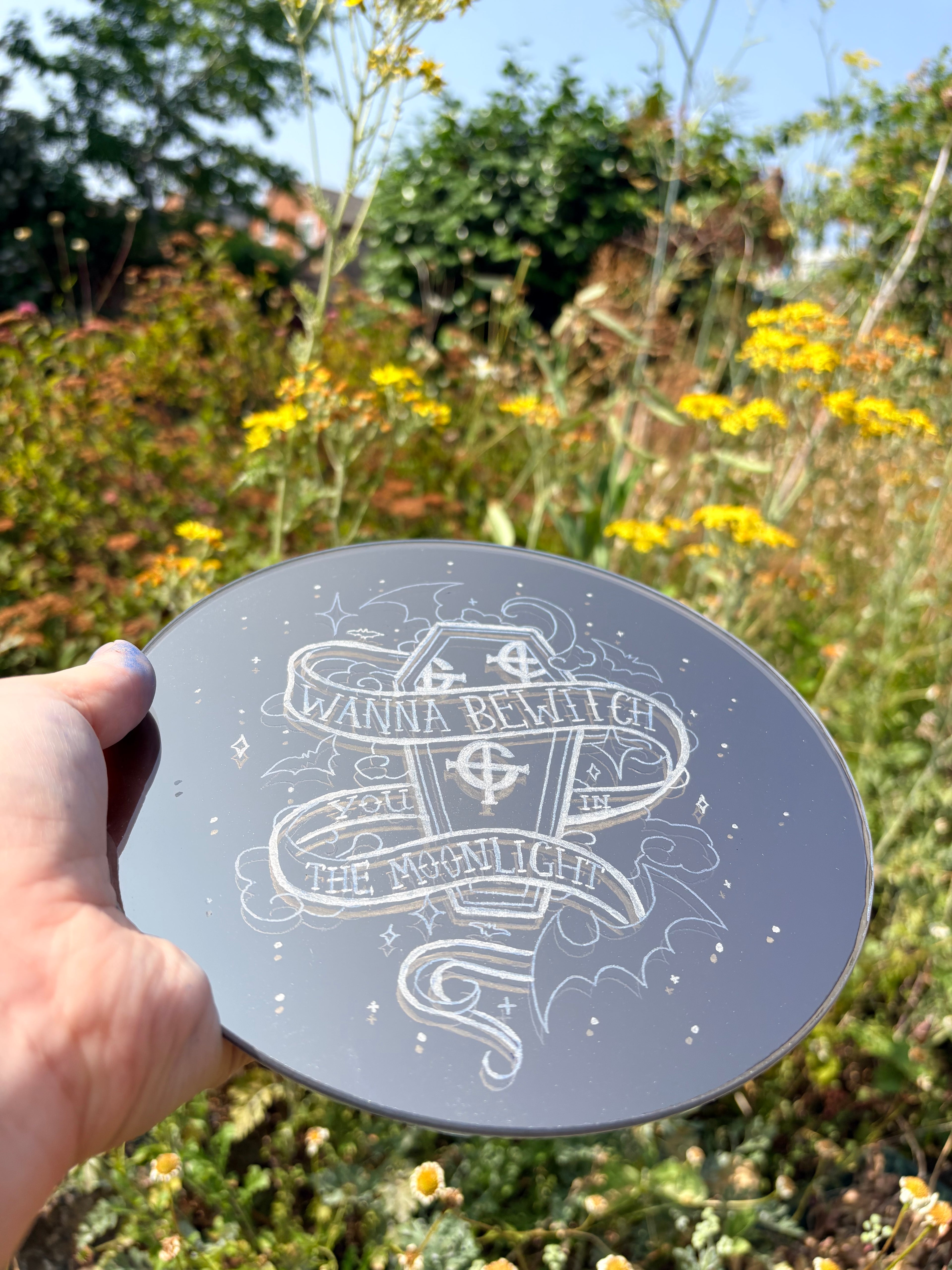 “Dance Macabre” Ghost band inspired mirror