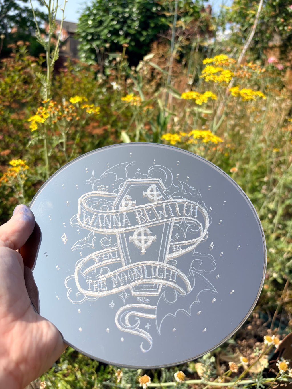 “Dance Macabre” Ghost band inspired mirror