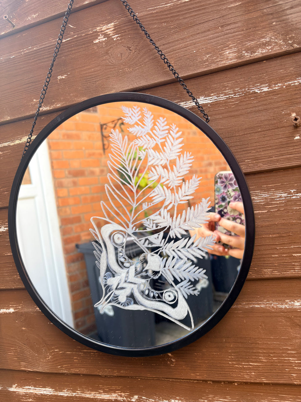 The last of us Ellie moth tattoo mirror