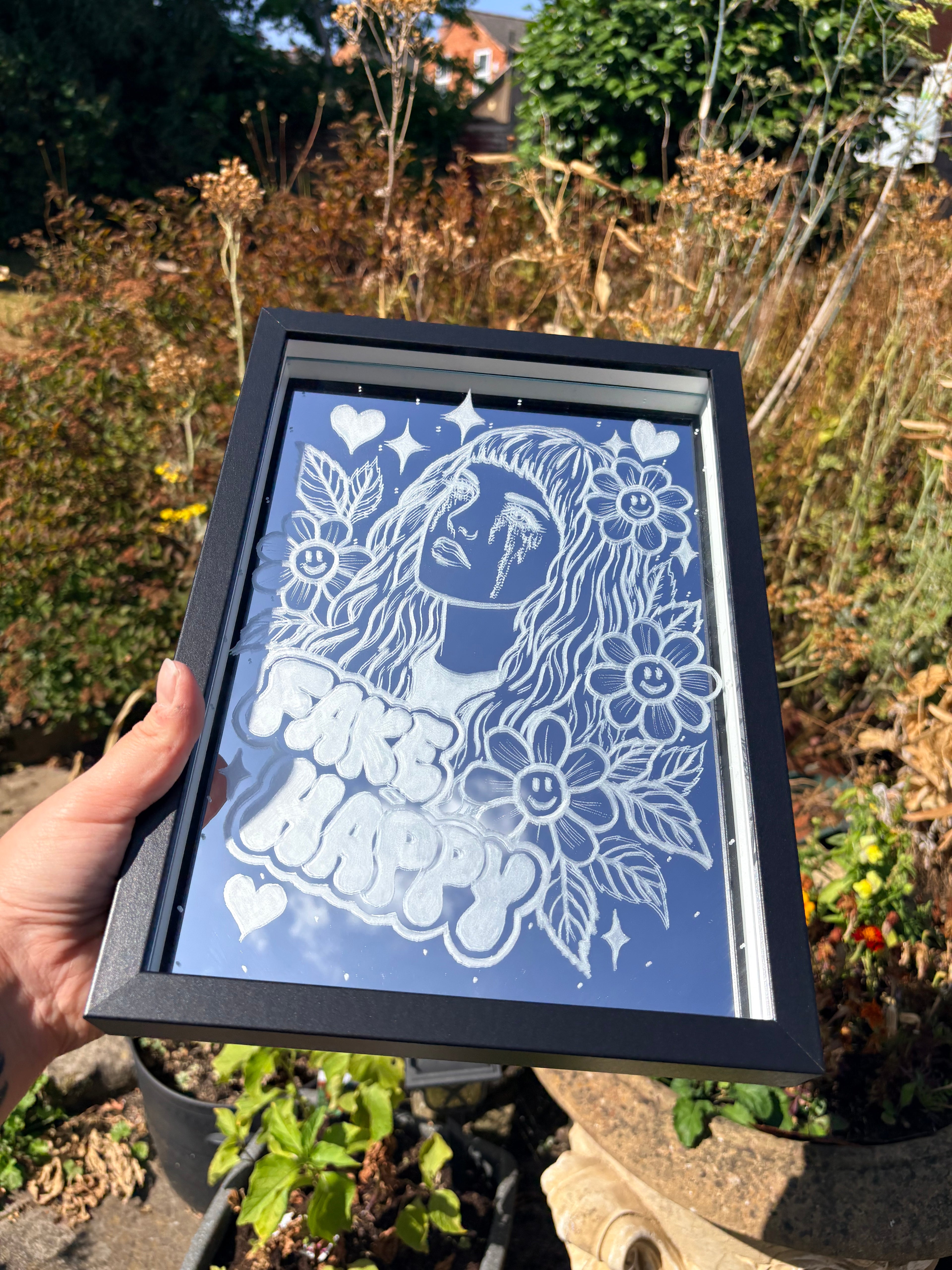 Hayley Williams Paramore  “fake happy” inspired mirror A4