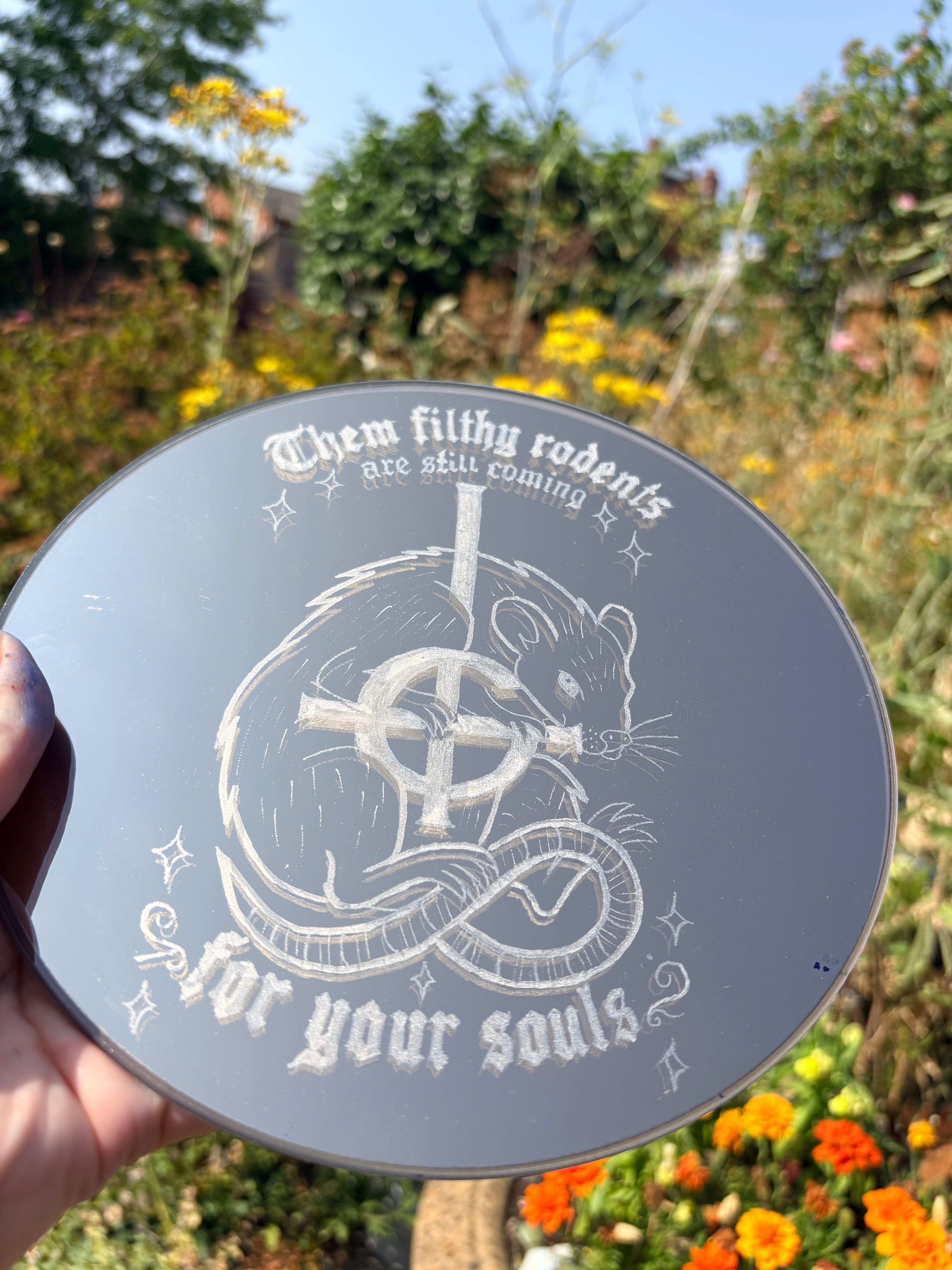 “RATS” Ghost  band inspired mirror