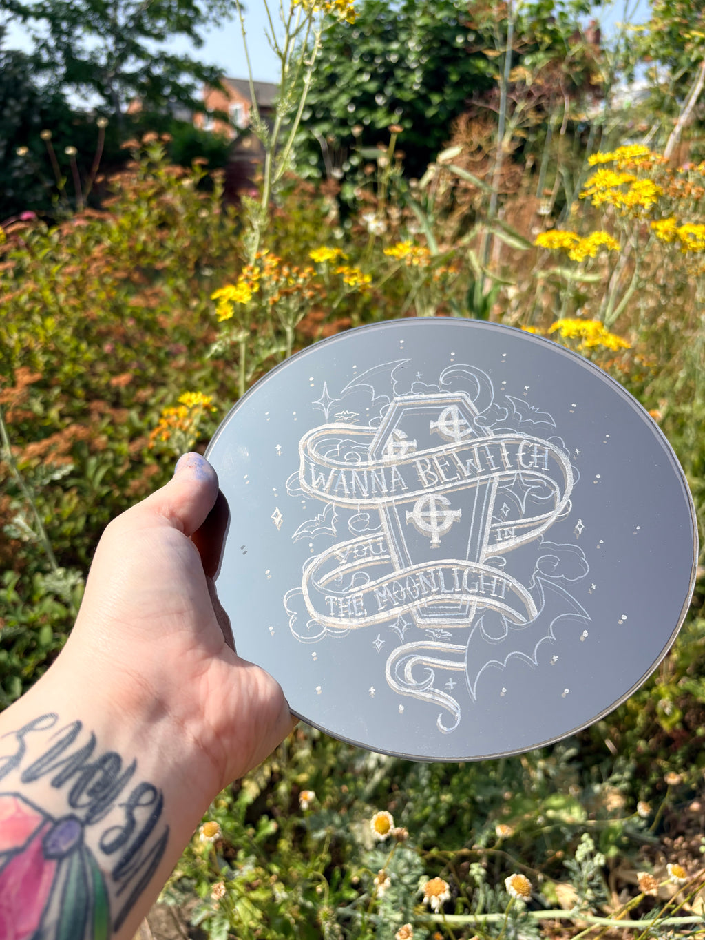 “Dance Macabre” Ghost band inspired mirror