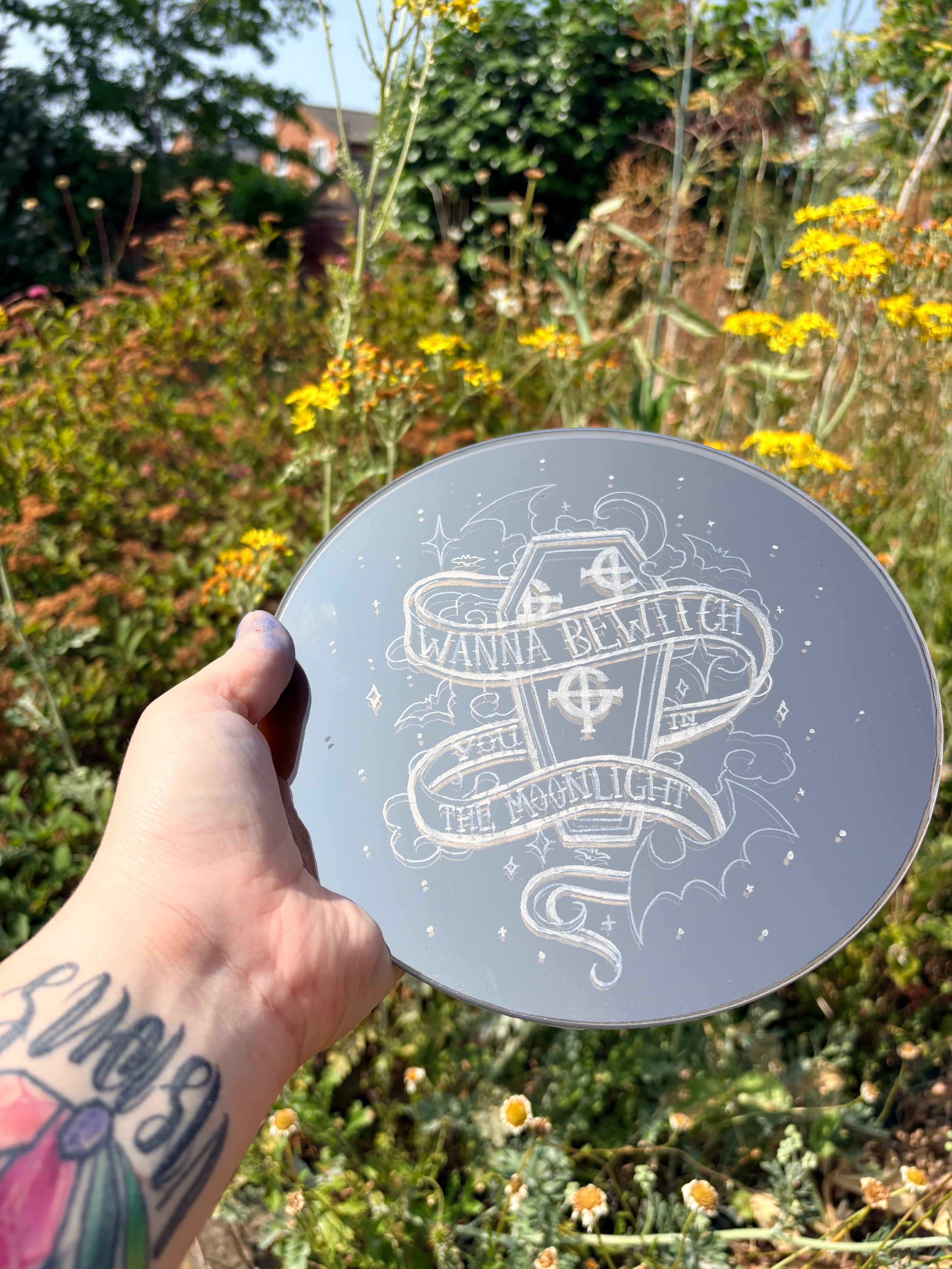 “Dance Macabre” Ghost band inspired mirror