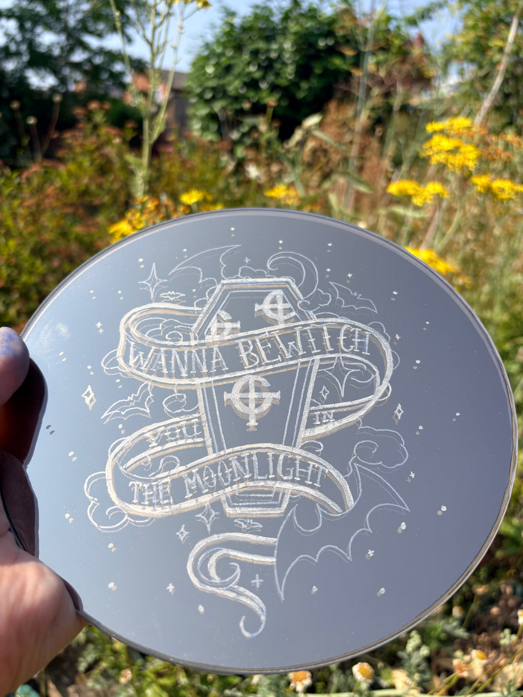 “Dance Macabre” Ghost band inspired mirror