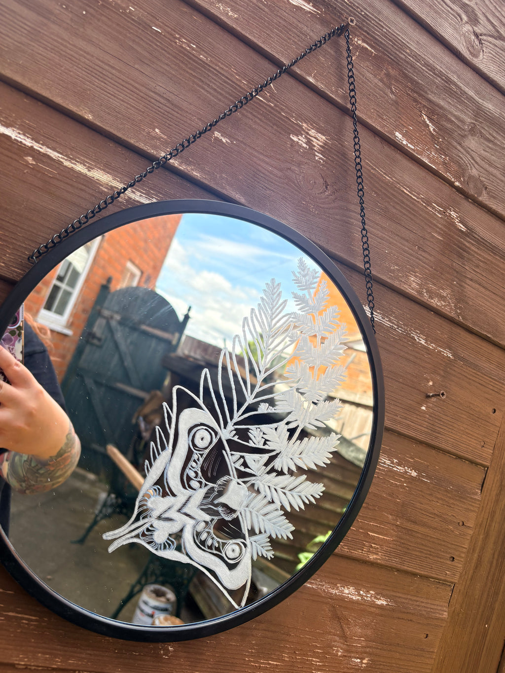 The last of us Ellie moth tattoo mirror