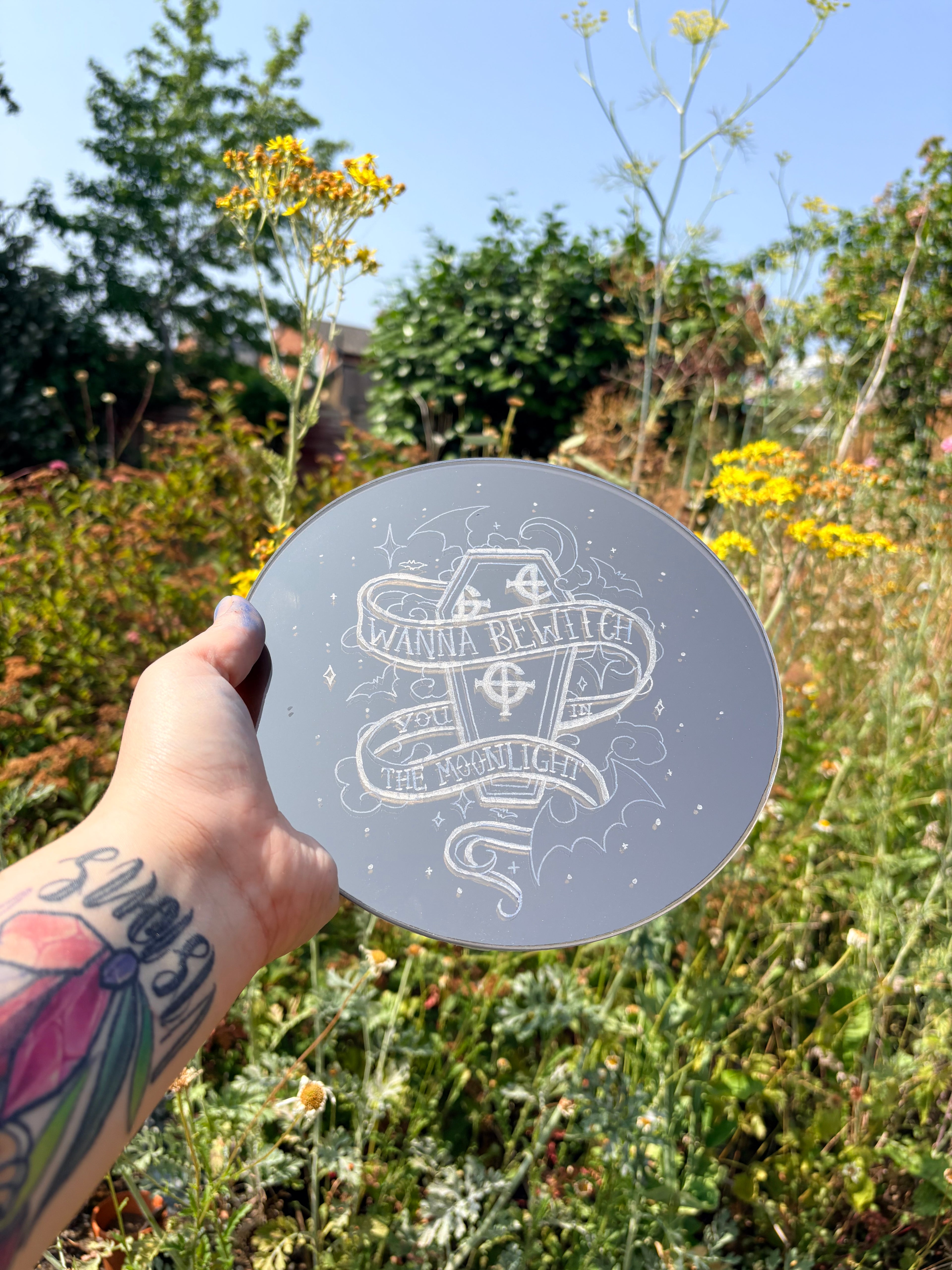 “Dance Macabre” Ghost band inspired mirror