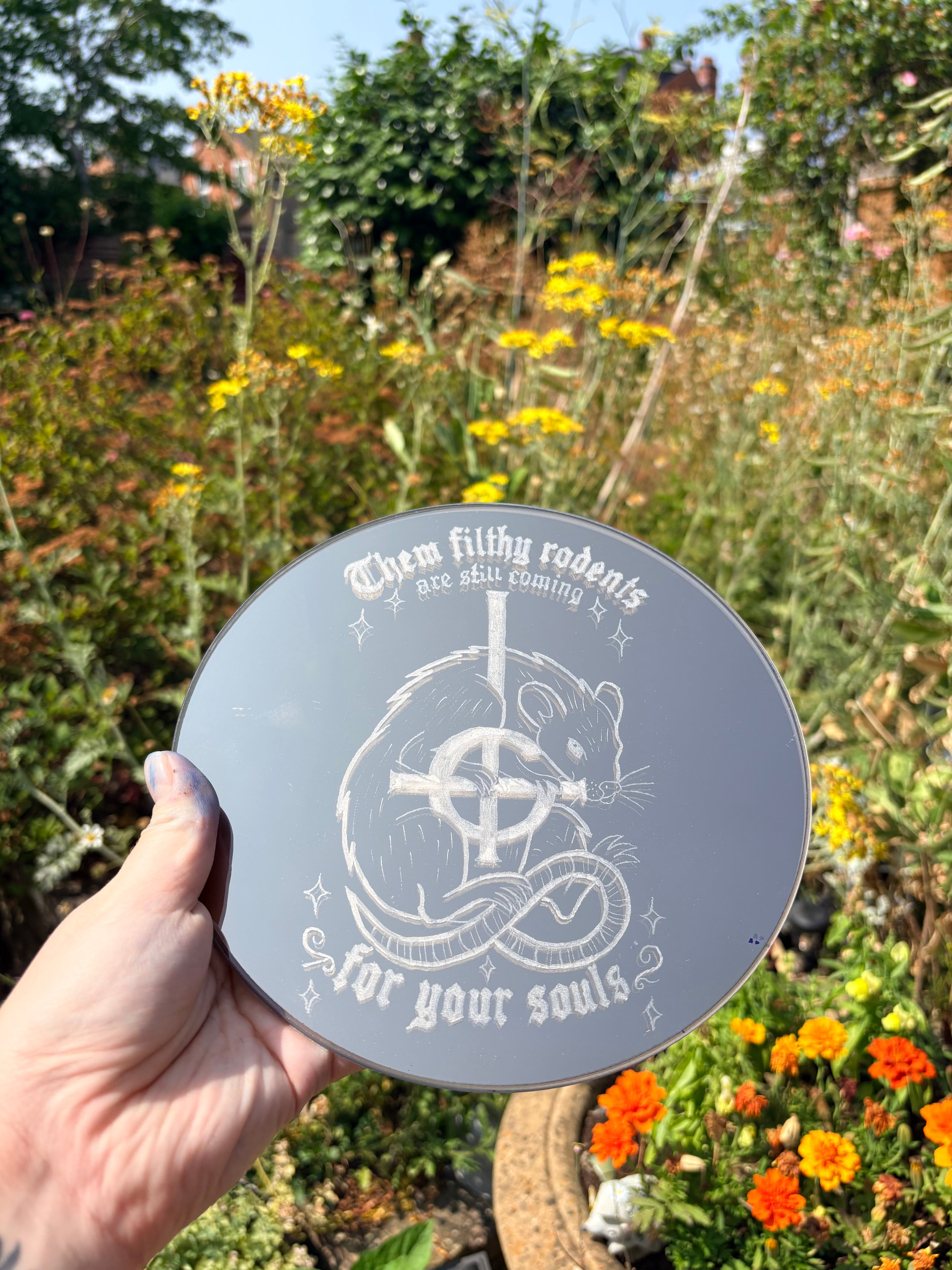 “RATS” Ghost  band inspired mirror