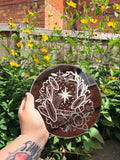 The star tarot card with crystals mirrror