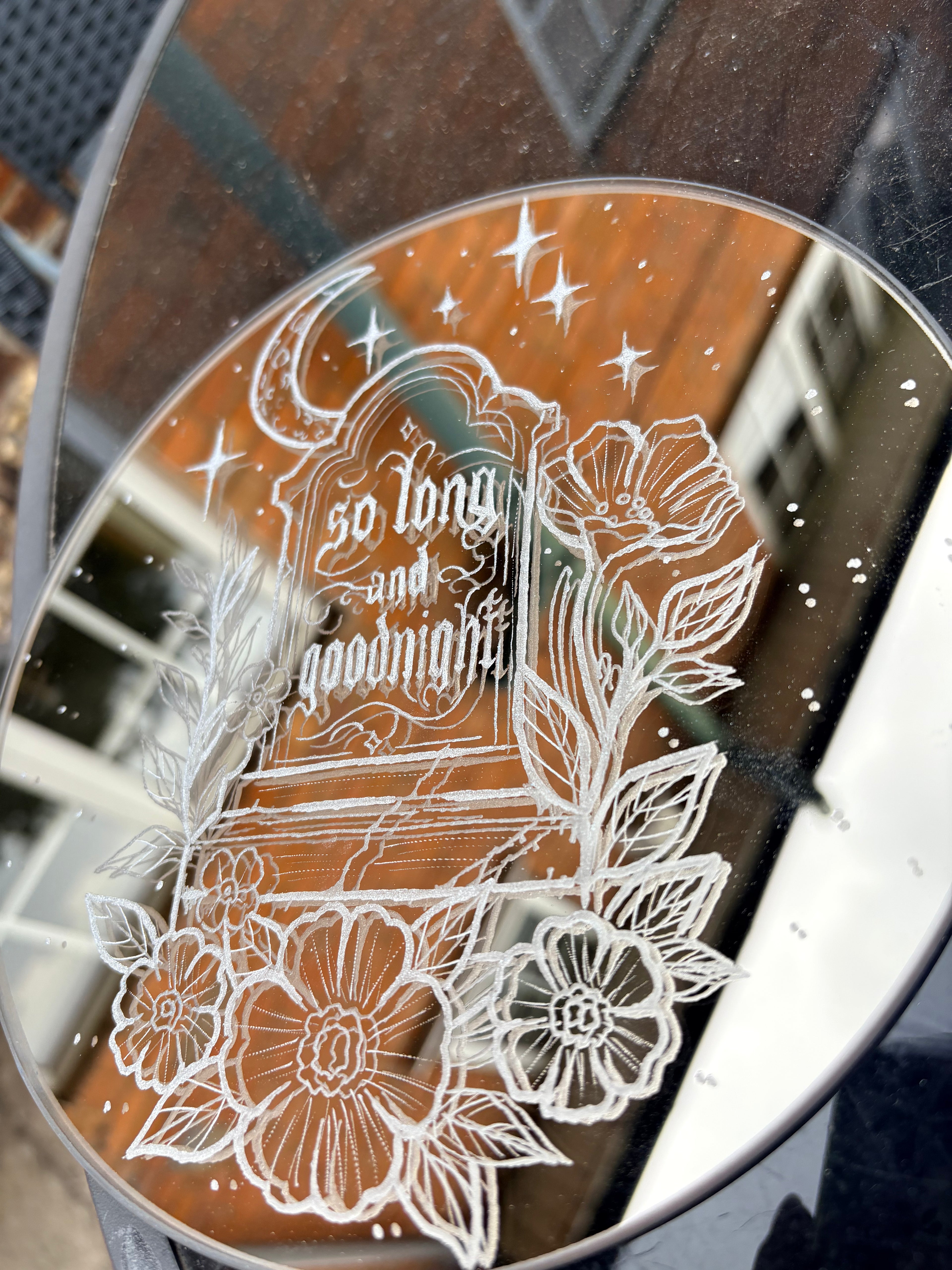 My Chemical Romance“So long goodnight” Neo traditional inspired mirror